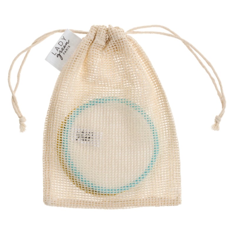 Kit démaquillage Zéro déchet - 5 Disques démaquillants + 1 filet de lavage