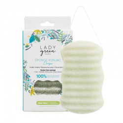 Eponge Konjac 100% Naturelle Aloe Vera – Corps - Lady Green