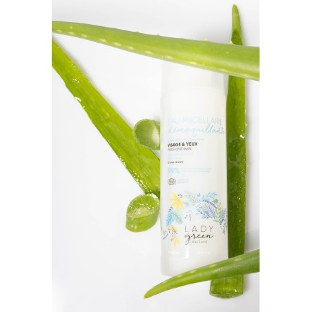 Eau Micellaire Démaquillante Bio Visage et Yeux - Lady Green Eau Micellaire Démaquillante Bio Visage et Yeux - Lady Green