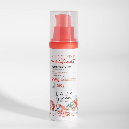 Fluide hydra matifiant Bio - Lady Green Fluide hydra matifiant Bio - Lady Green