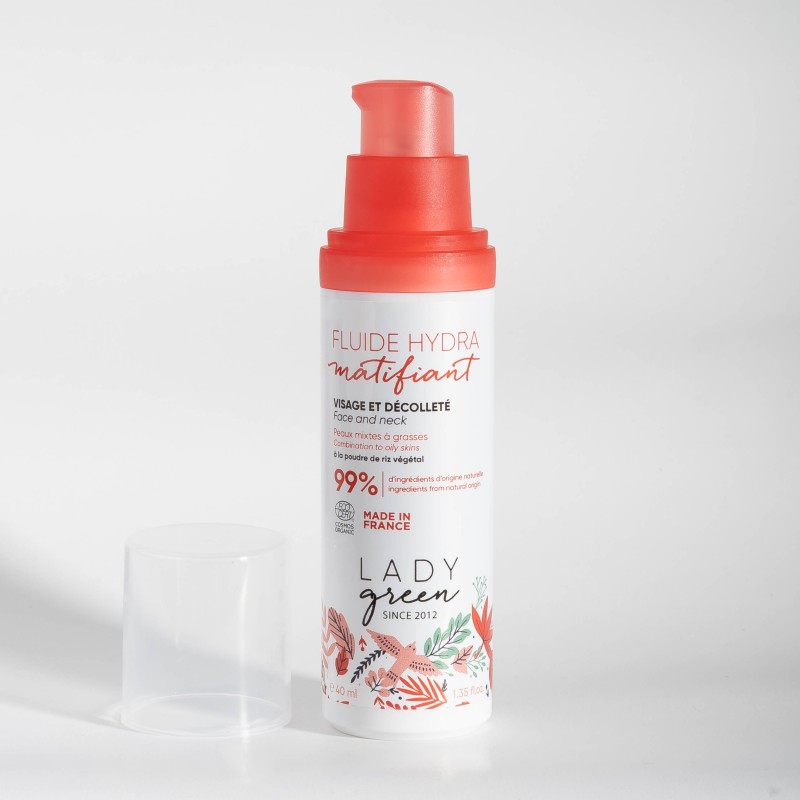 Fluide hydra matifiant Bio - Lady Green