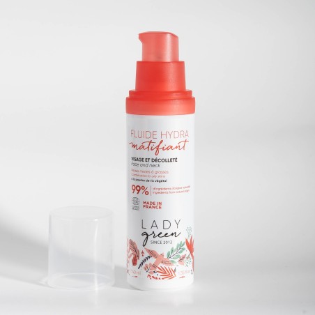 Fluide hydra matifiant Bio - Lady Green Fluide hydra matifiant Bio - Lady Green