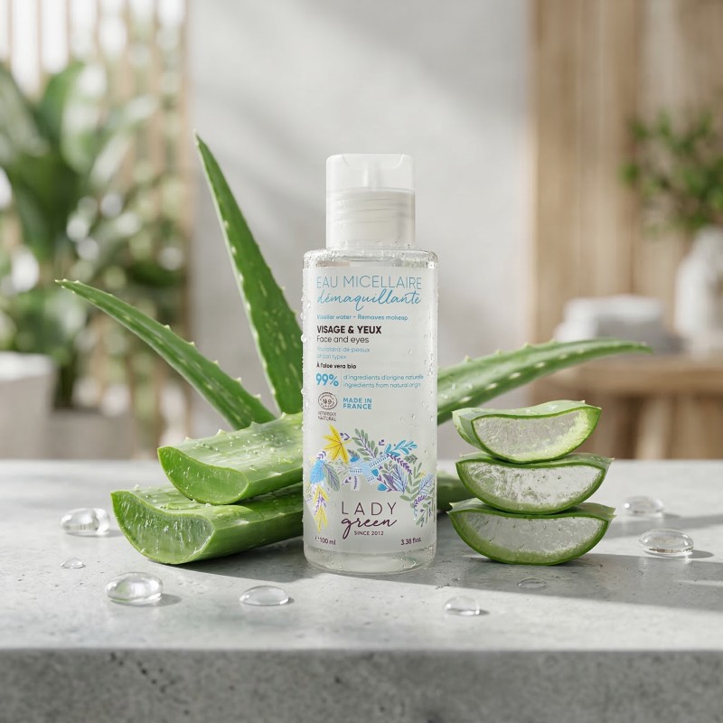 Eau Micellaire Démaquillante Bio Visage et Yeux - Lady Green