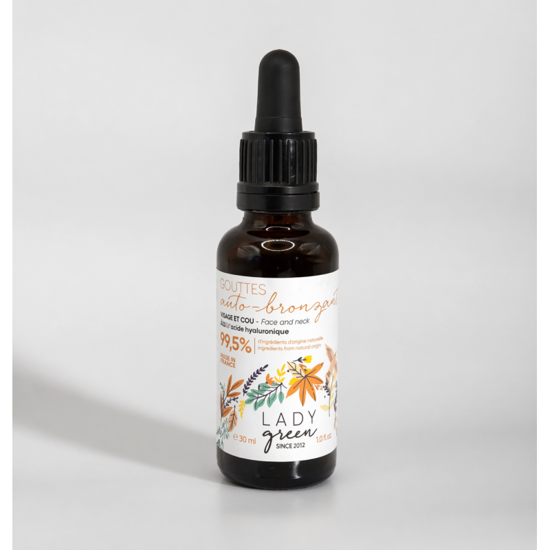 Gouttes auto-bronzantes visage et cou