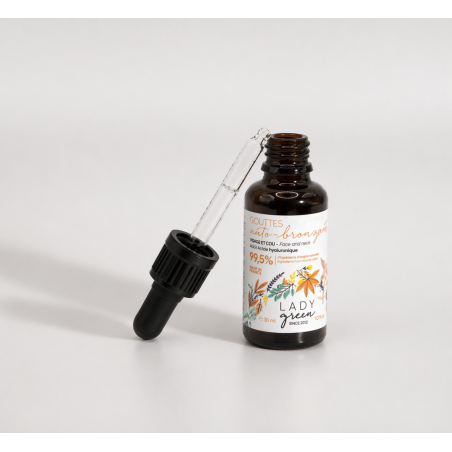 Gouttes auto-bronzantes visage et cou