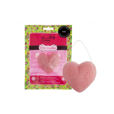 Eponge Konjac 100 % Naturelle Rose - Visage - Lady Green Eponge Konjac 100 % Naturelle Rose - Visage - Lady Green