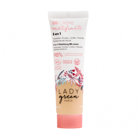 Teint Velours | BB Crème perfectrice 5 en 1 | Claire - Lady Green