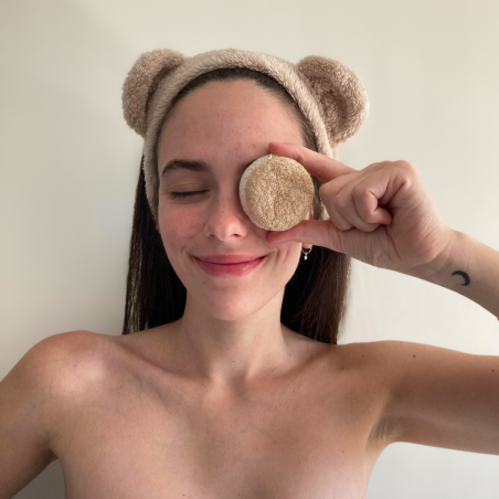 Eponge Konjac 100% Naturelle Éclats de Noix – Visage - Lady Green
