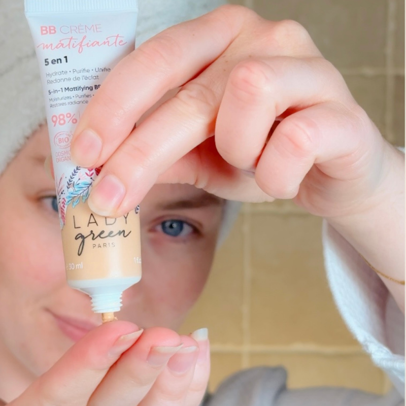 BB Crème Matifiante 5 en 1 Bio - Teinte Très Claire - Lady Green