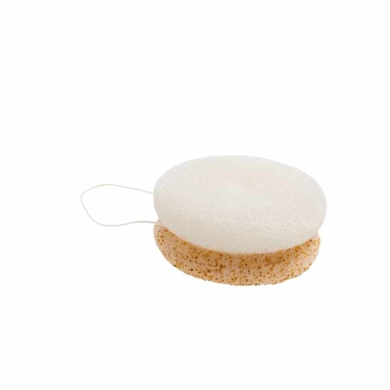 Eponge Konjac 100% Naturelle Éclats de Noix – Visage - Lady Green