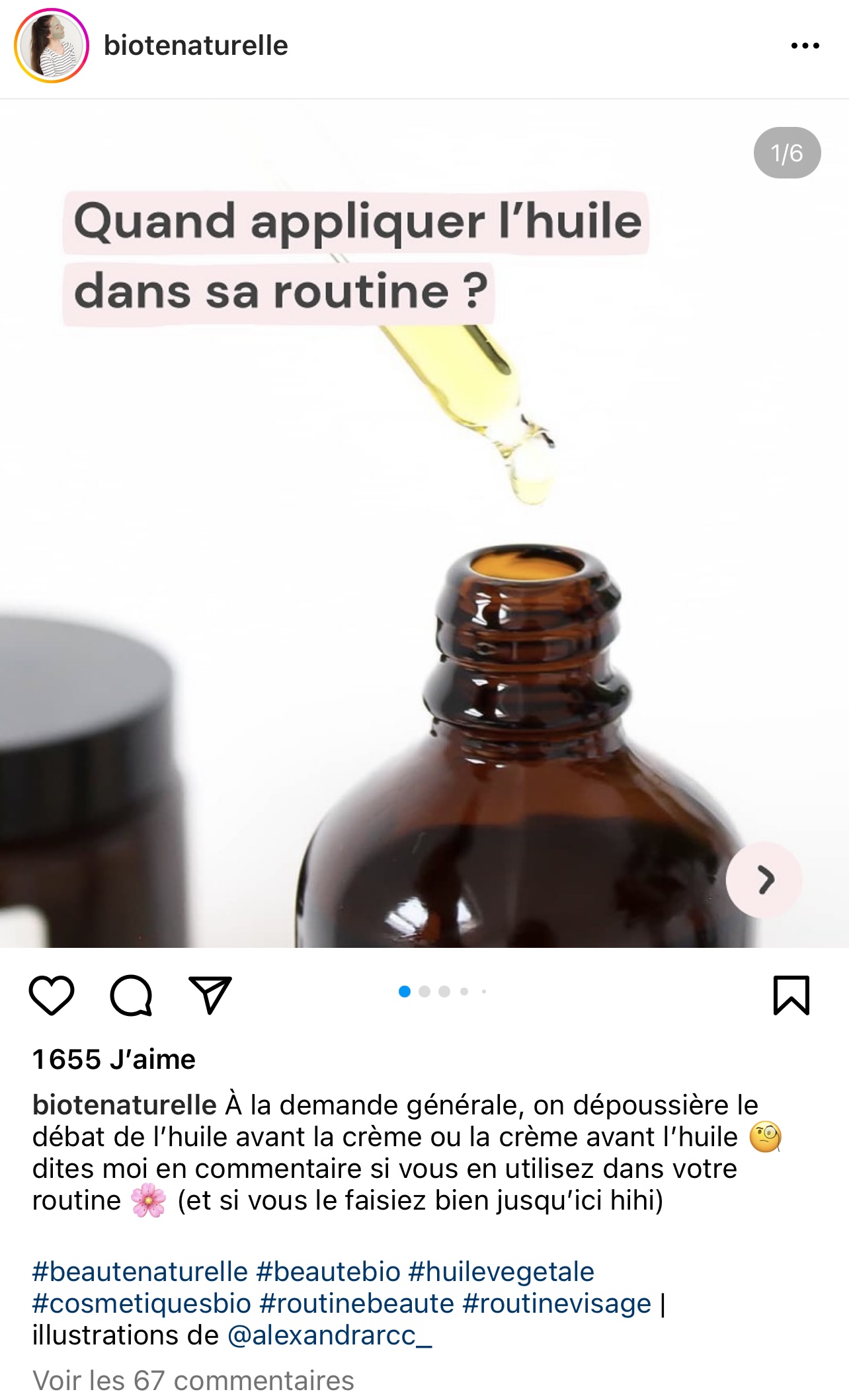 Biotenaturelle : Quand appliquer l'huile dans sa routine